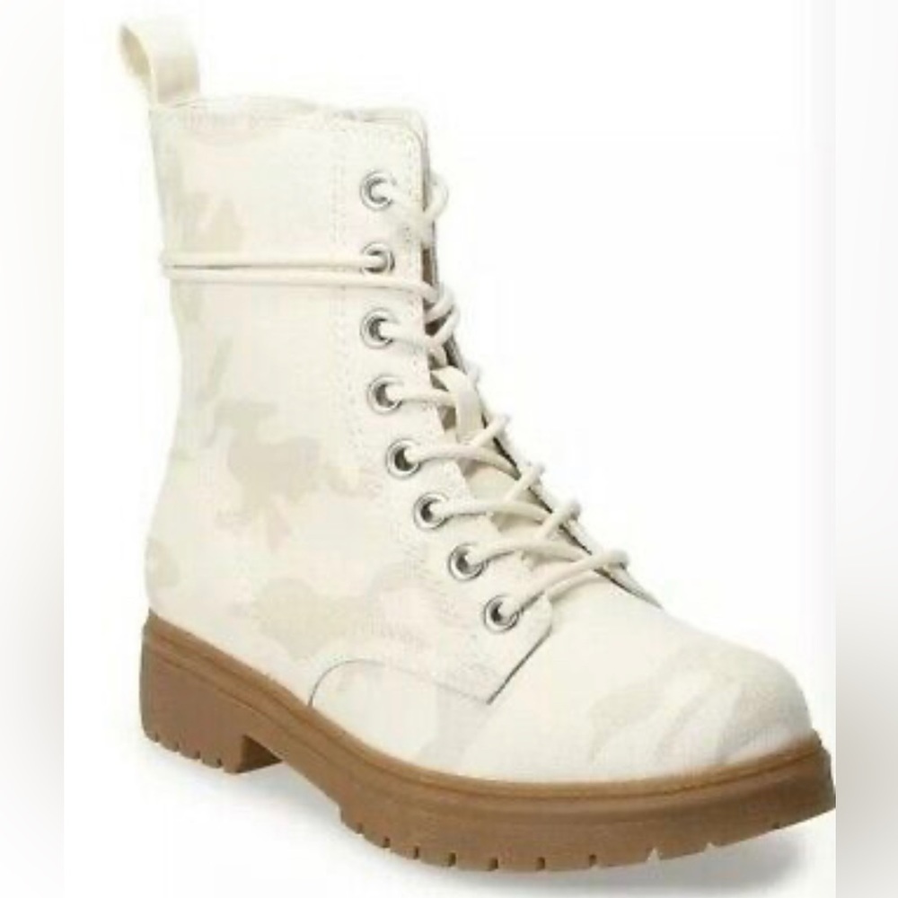 Women’s SO Bowfin Combat Boots TAN CAMOUFLAGE Hiking size 8